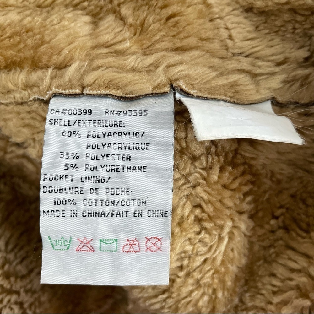 Vintage Y2K Size L/G Long Aviator Faux Fur Afghan Coat 70s Hippie Boho Grunge - Picture 10 of 16